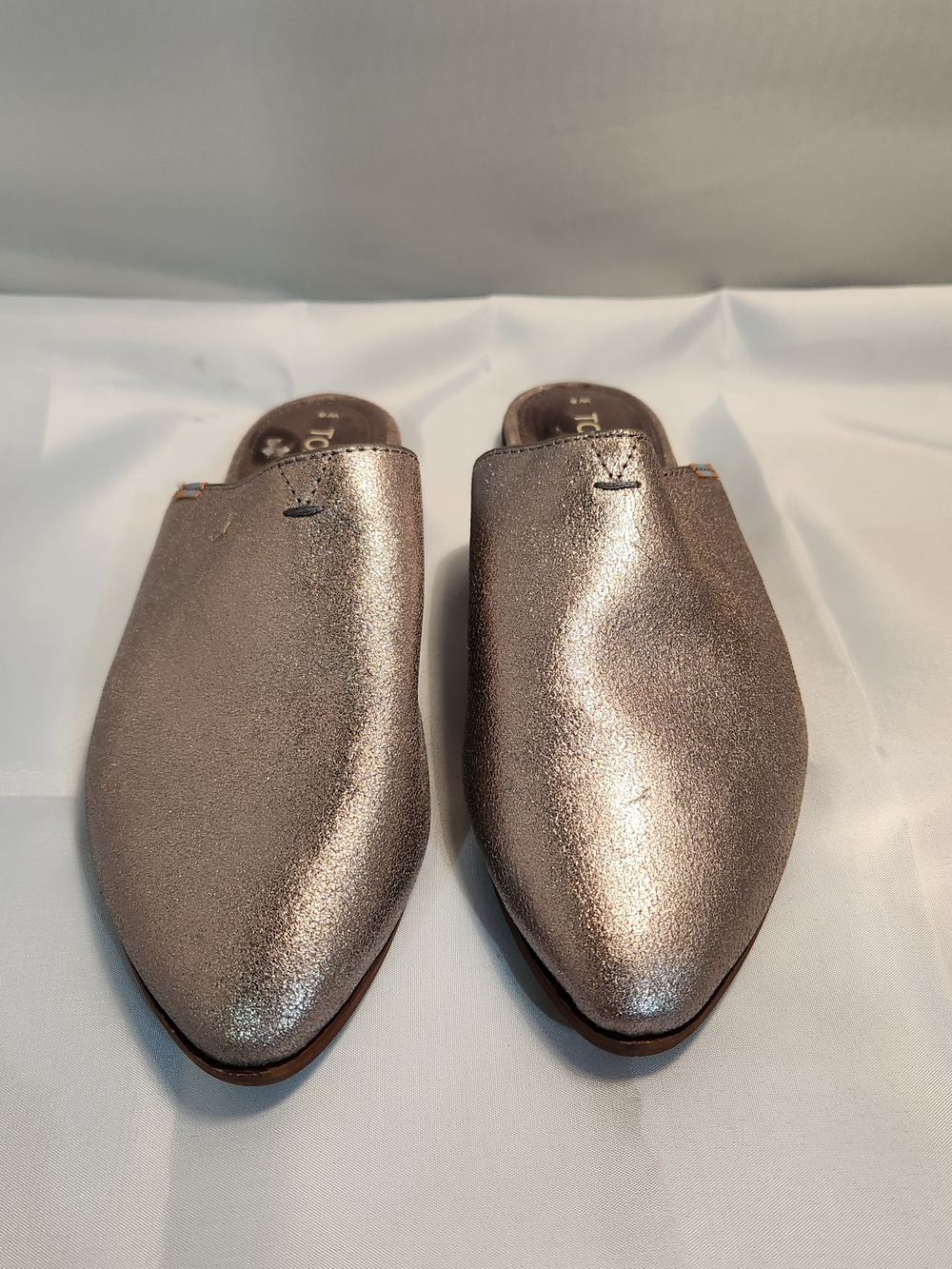 Toms Metallic Rose Slip-On Women’s Mules